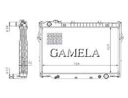 6200158 - Radiator for LANDCRUISER HZJ80 90-93 OEM: 16400-17030/17060