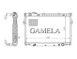 6200160 - Radiator for LANDCRUISER HZJ80 90-93 OEM: 16400-17020