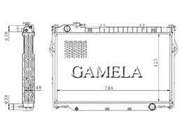 6200161 - Radiator for LANDCRUISER HDJ80 95-96 OEM: 16400-61170