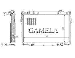 6200163 - Radiator for LANDCRUISER 93-98 AT OEM: 16400-66040 DPI: 1917