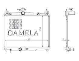 6200167 - Radiator for ECHO YARIS 99- OEM: 16400-23100
