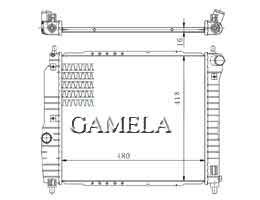 6200171 - Radiator for DAEWOO KALOS MT OEM: 96443475 NISSENS: 61636