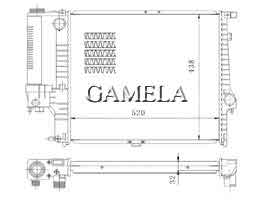 6200175 - Radiator for BMW MT OEM: 1737757 1337758 1723516 NISSENS: 60615A