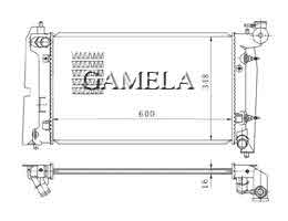 6200178 - Radiator for COROLLA ZZE12 01-04 AT OEM: 16400-21180/50/60 DPI: 2428