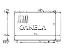 6200182-CAMRY - Radiator for CAMRY 3. OL/LEXUS ES300 VCV10 OEM: 16400