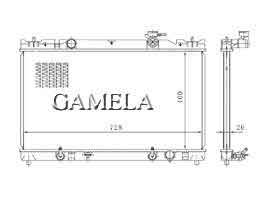 6200184 - Radiator for CAMRY ACV30 02-04 AT OEM: 16400-0H030 DPI: 2436
