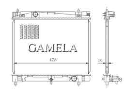 6200188 - Radiator for ECHO YARIS 05- MT OEM: 16400-21270 DPI: 2889