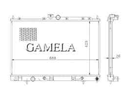 6200191 - Radiator for OUTLANDER 03-04 AT OEM: MR993927 DPI: 2617