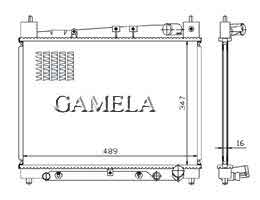 6200202 - Radiator for ECHO YARIS 99- AT OEM: 16400-21070 DPI: 2305