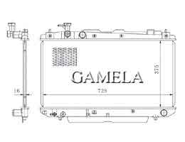 6200209 - Radiator for RAV4/ACV 03- OEM:16400-