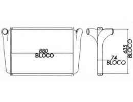 6200457 - Intercooler B7R/B10R/B12R 6200457-VOLVO