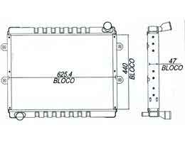 6200483 - Radiator for Agrale Volare A8