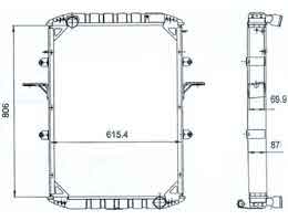 6208497 - Radiator CARGO 3228/1728 6208497