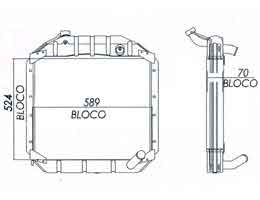 6210353 - Radiator for Chrysler OF-1313(Rebaixado,Dianteiro)