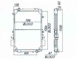 6249197 - Radiator for Chrysler LS - 1632