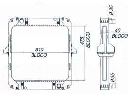 6250539 - Radiator L - 709 / LO - 809 6250539