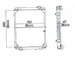 6252783 - Radiator O-371 / 400 PL c / Intercooler 6252783