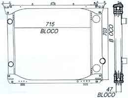 6253352 - Radiator H 215 / F 14000 / 99 6253352