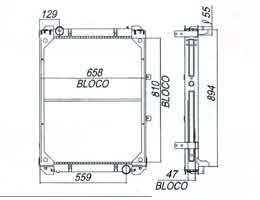 6253670 - Radiator for Chrysler OH - 1621