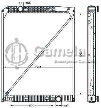 6255001 - Radiator 6255001 OEM: 9425001103/1703/3103/3203