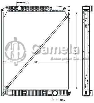 6255004 - Radiator for BENZ ACTROS '96- MT