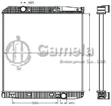 6255005 - Radiator for BENZ ACTROS'96- 18 TONS AT OEM: 942500603/0903/1503