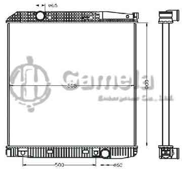 6255007 - Radiator for BENZ ACTROS'96- 20 TONS AT OEM: 9425001003/1603