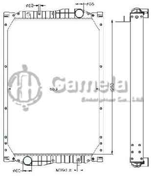 6255010 - Radiator for KASSBOHRER TRUCK C457 MT