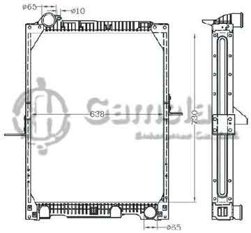 6255014 - Radiator for BENZ NG90'87- 30 TONS MT