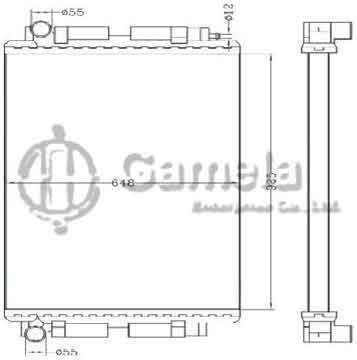 6255024 - Radiator for BENZ BUS MT OEM: A6345000102KE