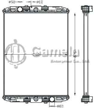 6255034 - Radiator for DAF F95'87-98 MT