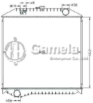 6255041 - Radiator for RANGER KC-FD1J JO8C'94-99 MT OEM: 16090-4601