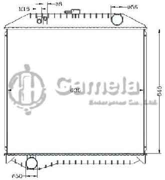 6255042 - Radiator for RANGER KC-FD1J JO8C'94-99 MT OEM: 16090-4634