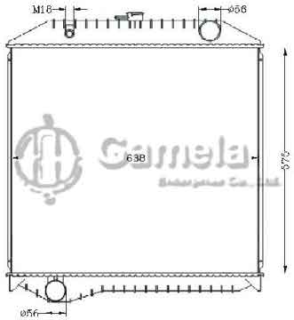 6255043 - Radiator for RAINBOW KL-FE1JLDA J08C'99 MT OEM: 16090-6060