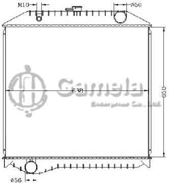 6255044 - Radiator for RAINBOW KL-FE1JLDA J08C'99 MT OEM: 16090-6040