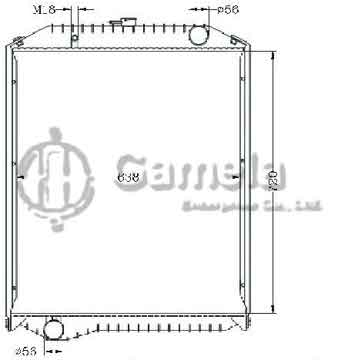 6255045 - Radiator for RAINBOW KK-HR1J J08C'99 MT OEM: 16090-6320