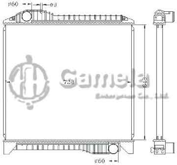 6255050 - Radiator for HINO PROFIA/TERAVIE MT OEM: 16081-5572