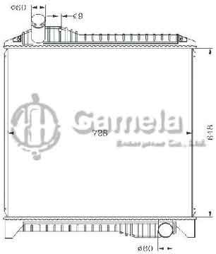 6255051 - Radiator for HINO PROFIA/TERAVIE MT