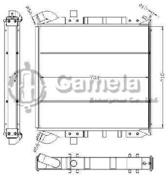 6255063 - Radiator for SCANIA Ⅱ G 82 DS8 MT OEM: 1100630/310080/334840