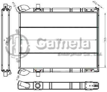 6255066 - Radiator for SCANIA Ⅰ R(81) 112 DSC11 MT OEM: 1321887/310082/334842