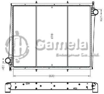 6255070 - Radiator for P(95) 114 DSC11 MT OEM: 1365371/1439504/1516491