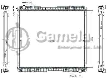 6255072 - Radiator for SCANIA R-SERIES'04-/SCANIA T-SERIES'04- MT OEM: 1527653/1741588/1784616