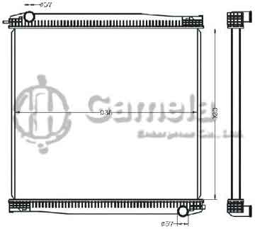 6255073 - Radiator for MAN FORTUNA MT