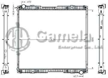 6255075 - Radiator for SCANIA MT