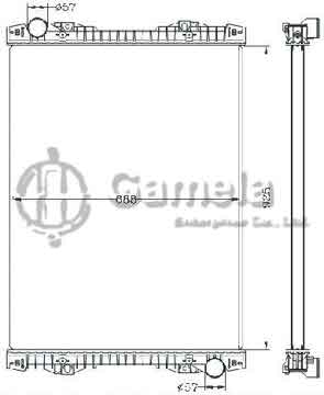 6255076 - Radiator for SCANIA BUS MT