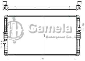 6255083 - Radiator for VOLVO B10M BUS'92- MT OEM: 100310942/3018818/8112681