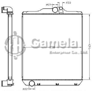 6255084 - Radiator for SUPER GREAT FU577UX 6D24'96- MT OEM: ME293116