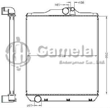 6255086 - Radiator for SUPER GREAT KC-FP5430 8M22'96 MT OEM: ME293421