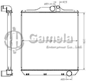 6255088 - Radiator for SUPER GREAT FP54JE'96 MT OEM: ME293119