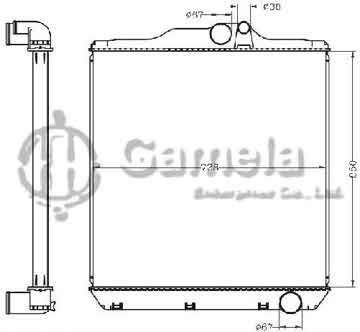 6255089 - Radiator for SUPER GREAT KC-FV513H 8M22'96-00 MT OEM: ME294406